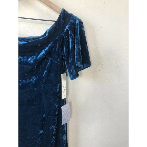 Eliza J Off The Shoulder Velvet Dress Size 2 - Picture 4 of 12